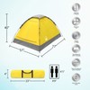Leisure Sports 2-Person Dome Tent, Rain Fly, Carry Bag, Easy Set Up for Camping, Backpacking, Hiking  (Yellow) 257674QKM